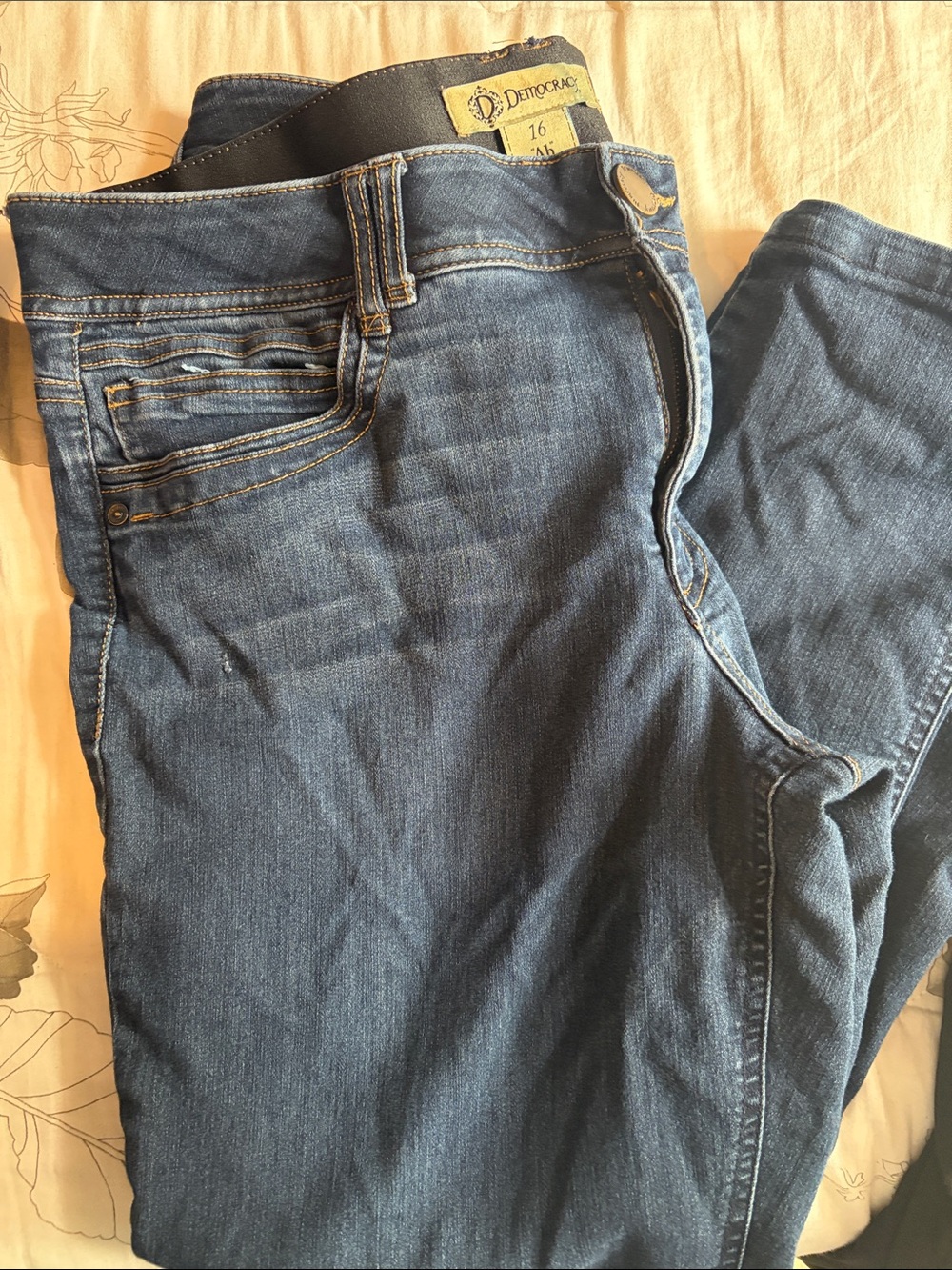 Democracy Blue Stretch Jeggings - Slim Fit